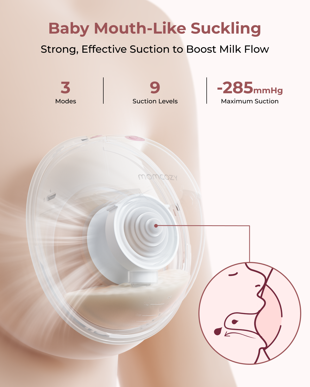 M5 Smart Double Wearable Breast Pump + 120 Breastmilk Storage Bags Bundle
