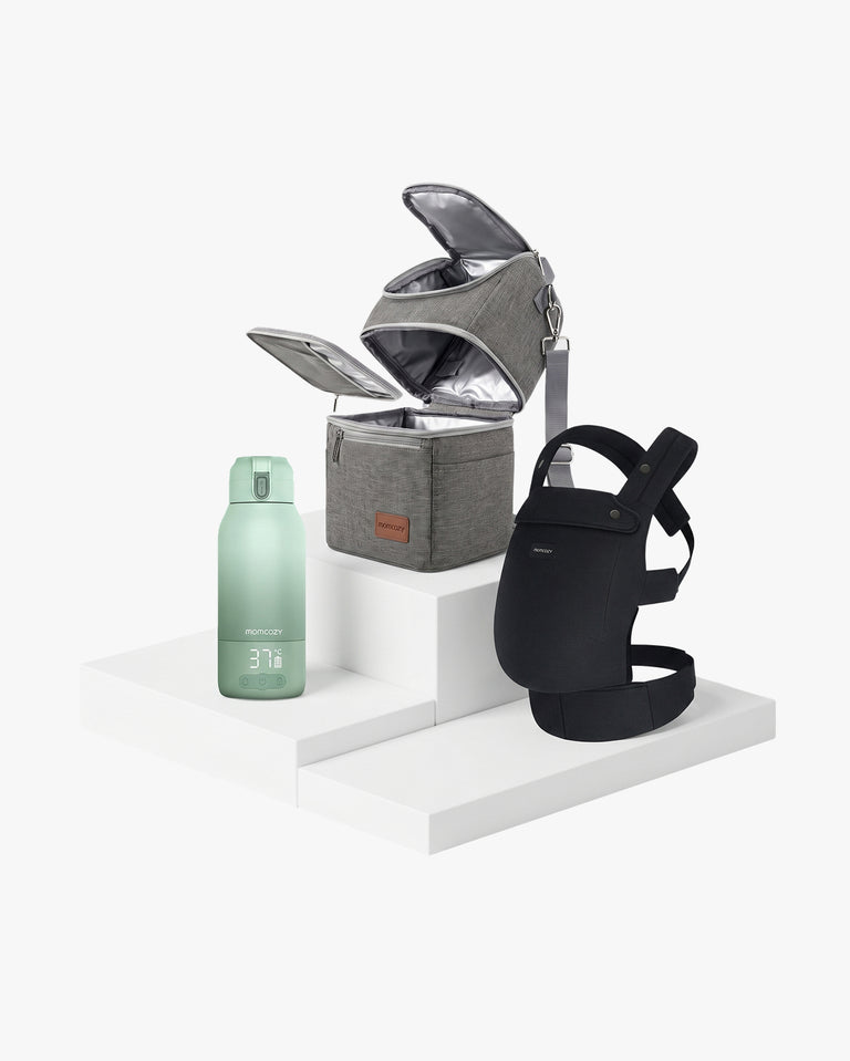 Translation missing: en.On the Go Bundle：PureHug Baby Carrier and Breastmilk Cooler Bag and Bottle Warmer