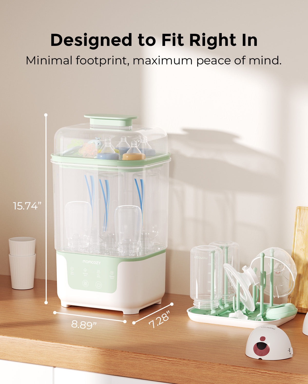 Momcozy 4 in 1 Compact Bottle Sterilizer and Dryer