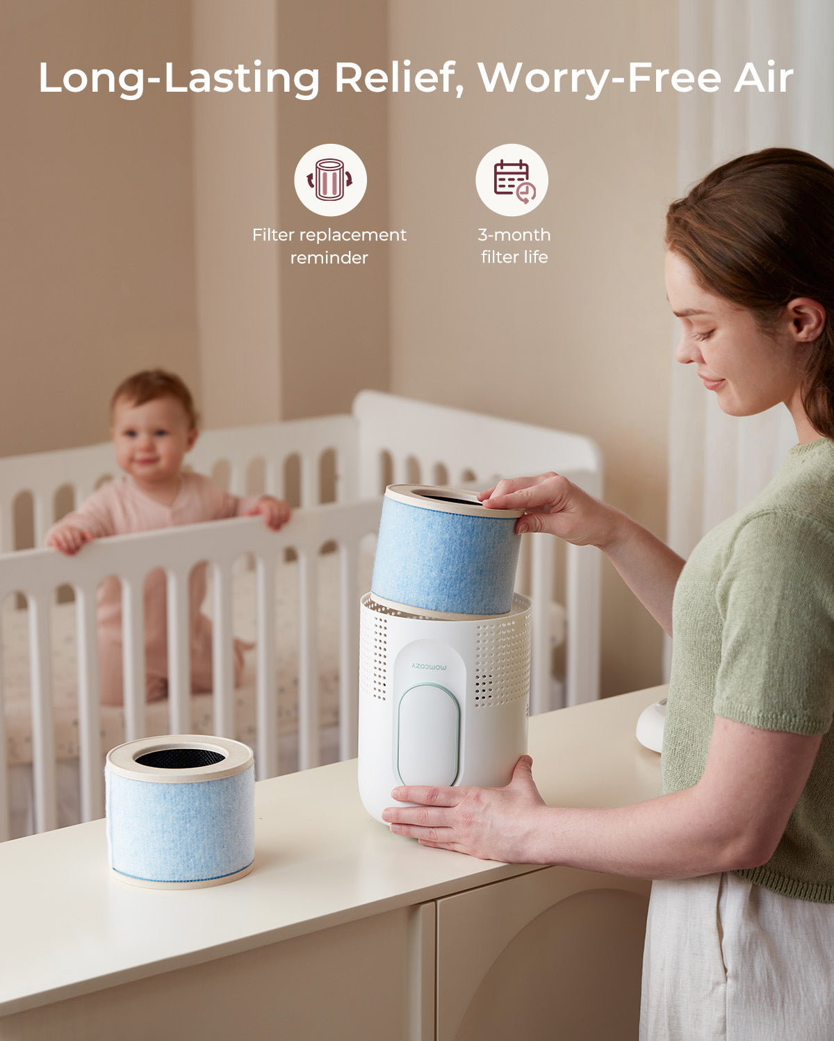 Momcozy CozyBreath Baby Air Purifier