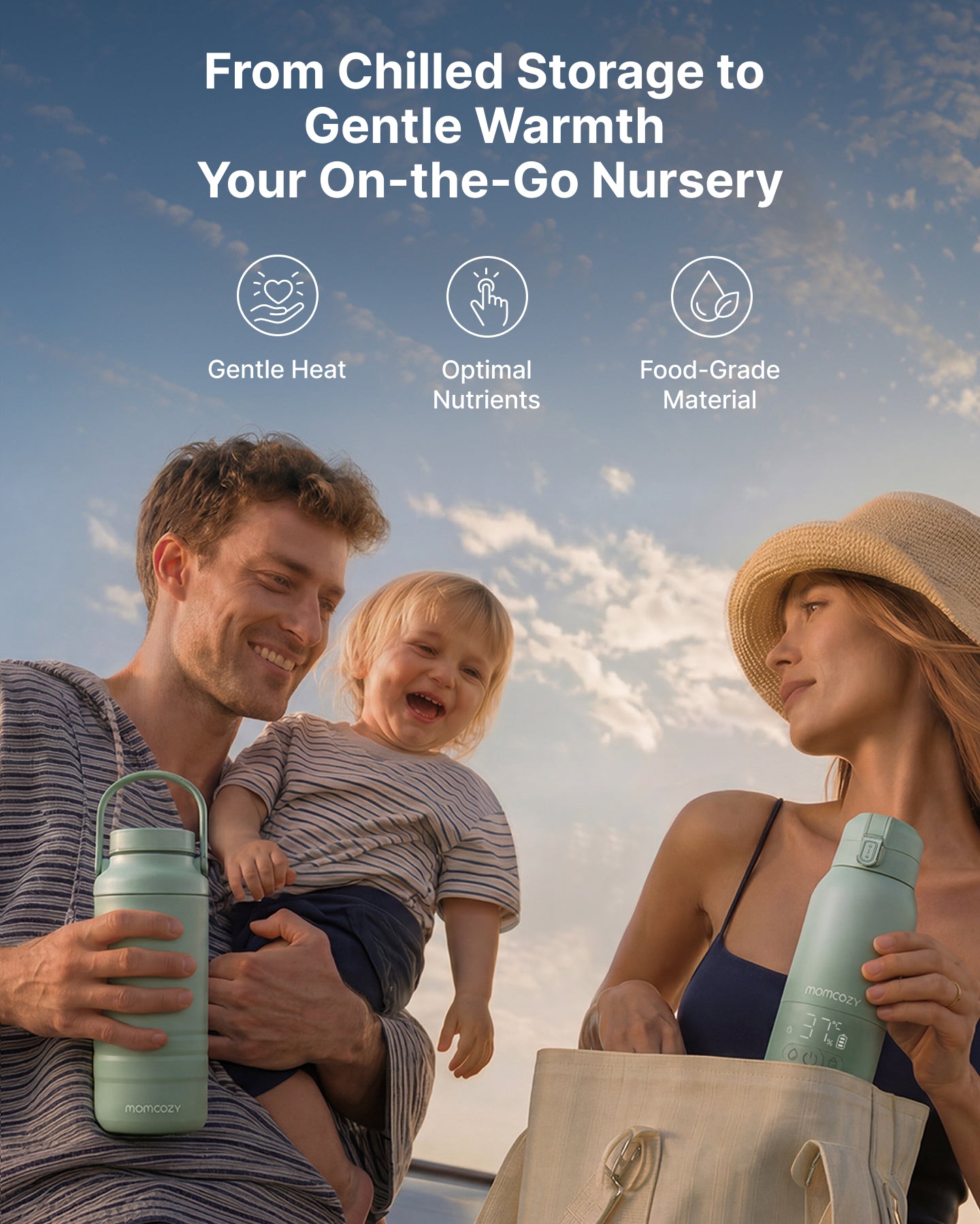On-the-Go Bundle: Portable Baby Bottle Warmer + 22oz Baby Bottle Cooler