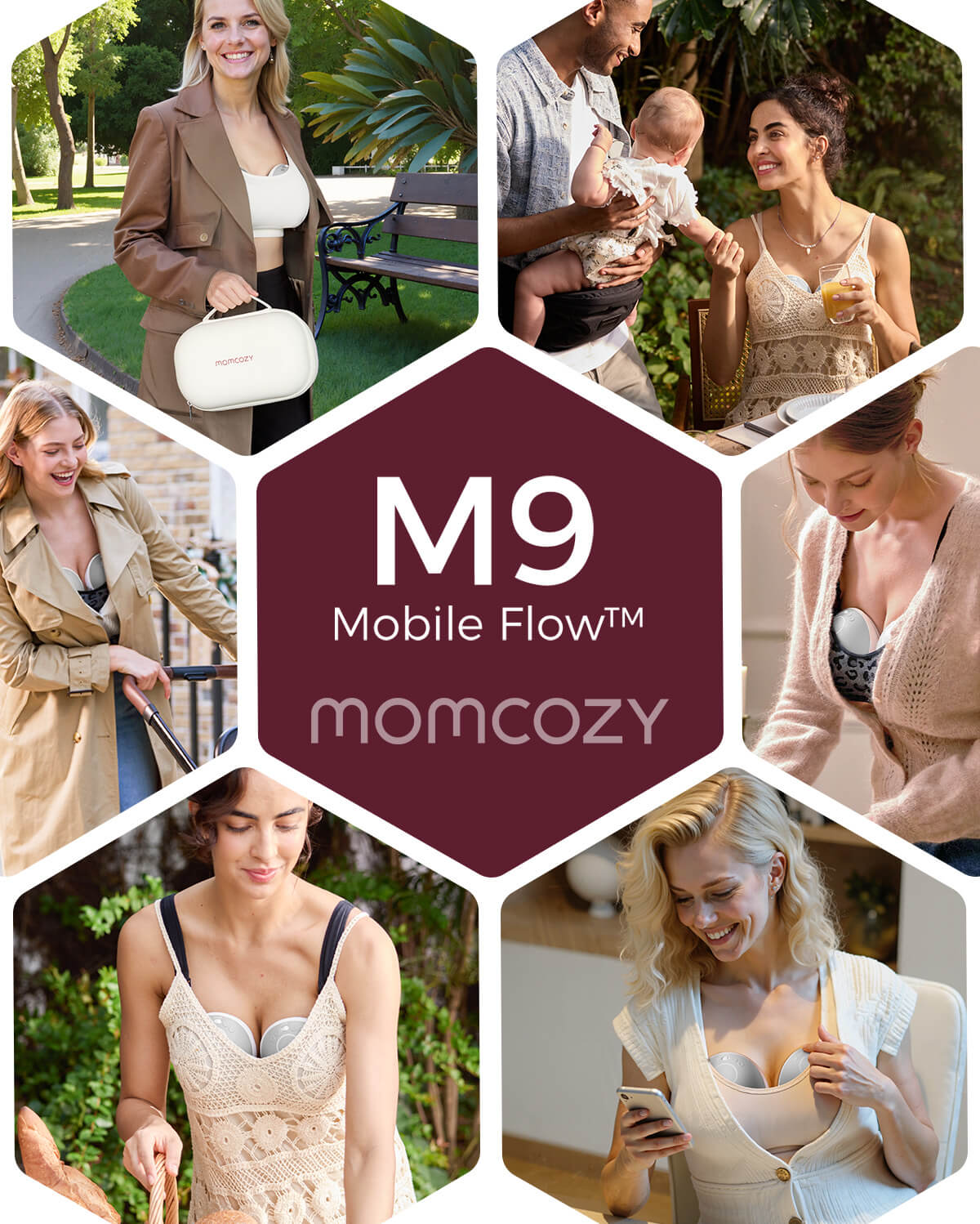 Pumping Essentials Bundle: Mobile Flow™ Breast Pump M9 + 120 Breastmilk Storage Bags